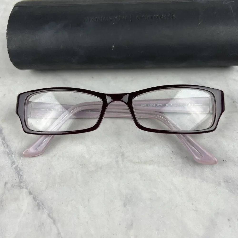PRODESIGN DENMARK EYEGLASSES Womens AUBERGINE Purple 7611 c.3032 With Case